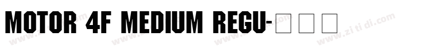 Motor 4F Medium Regu字体转换
